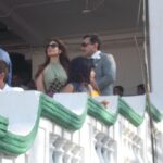 Celebrity couple Hindi actor Mr Saif Ali Khan and wife actress Kareena Kapoor Khan .